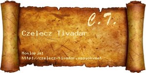 Czelecz Tivadar névjegykártya
