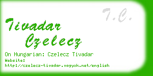 tivadar czelecz business card